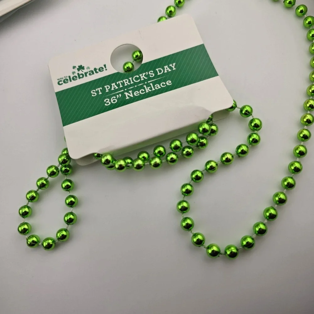 St Patrick's Day Accessory Bundle Headbands Necklaces Tattoos‎ Hair Clips